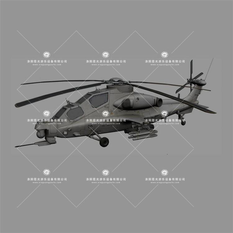 抚宁武装直升机3D模型